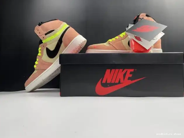 Rep Peach Air Jordan High CW6576-800 1 Switch 0506
